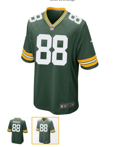 Men 2025 Green Bay Packers 88 Musgrave green Classic Nike game NFL Jersey